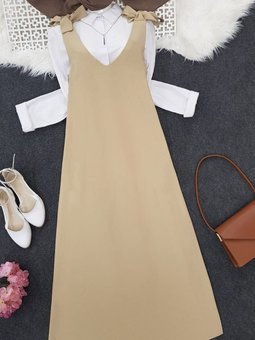 Omuzları Bağlamalı Uzun Jile