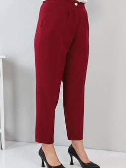 Kumaş Pantolon Bordo 3500