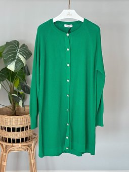 Merserize Çizgi Detay Düğmeli Hırka 1100 Benetton