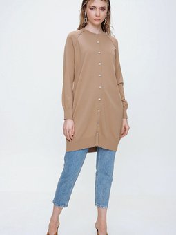 Merserize Triko Hırka Ns 22k 300h Karamel