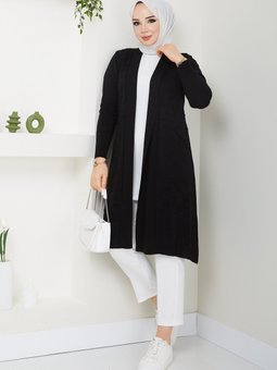 Cepli Salaş Hırka Siyah