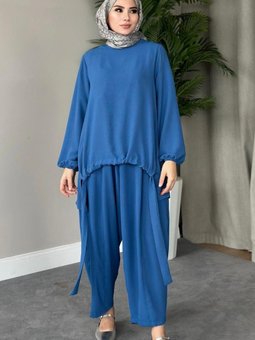 Şalvar Airobin Takım İndigo