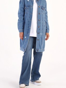 Mavi (a.mavi) Düğmeli Cepli Denim Ceket 20024