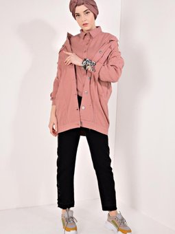 Pembe (s.kabuğu) Mevsimlik Ince Ceket T 10891