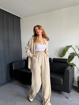 Keten Gömlek Pantolon İkili Takım