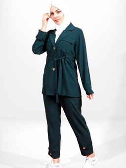 Zümrüt Yeşili Safari Pantolon