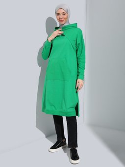 Sweatshirt Zümrüt Yeşili