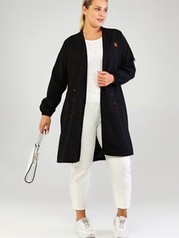 Kadin Uzun Tesettur Hirka Ottoman Orgu Celik Siyah