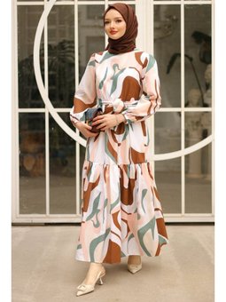 Diona Kahverengi Elbise