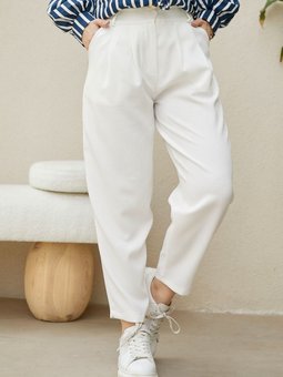 Mania Beyaz Pantolon