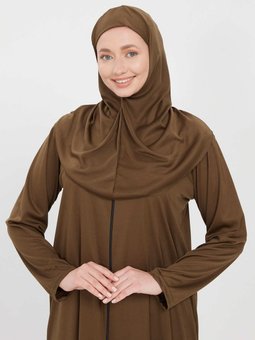 Tek Parça Fermuarlı Namaz Elbisesi