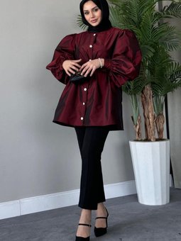 Mihrimah Taşlı Ceket Bordo