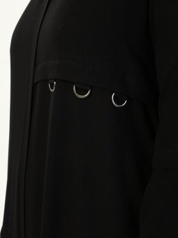 D Tokalı Büyük Beden Ferace