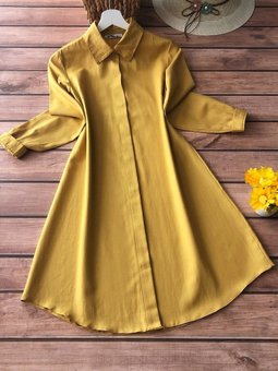 Hardal Boyfriend Tunik Gömlek