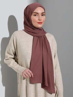 Krep Soft Gül Kurusu Şal