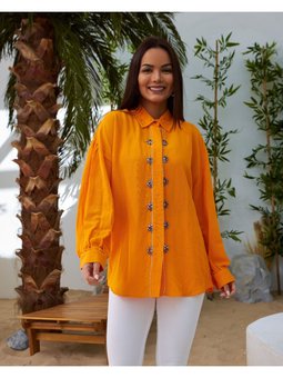 Keten Gömlek Ünü Taşişlemeli