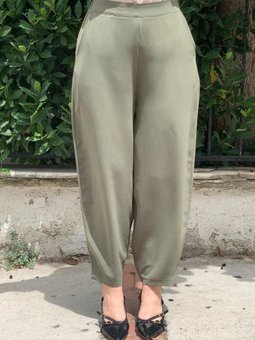 Haki Cepli Şalvar Pantolon