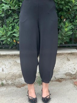 Siyah Cepli Şalvar Pantolon