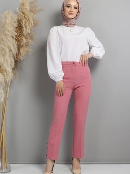 Kumaş Pantolon Pembe 10630