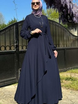 Dilek Lacivert Elbise