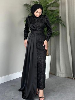 Sema Abiye Elbise Siyah