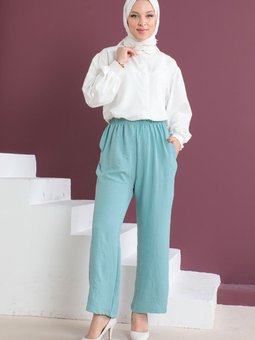 Cepli Ayrobin Pantolon Tsd230506 Mint Yeşil