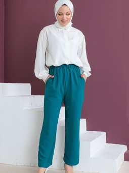 Cepli Ayrobin Pantolon Tsd230506 Zümrüt Yeşili Yeşil