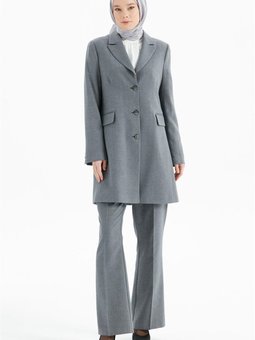 Blazer Üç Düğmeli Ceket Koyu Gri 232ck3020tb.01 79