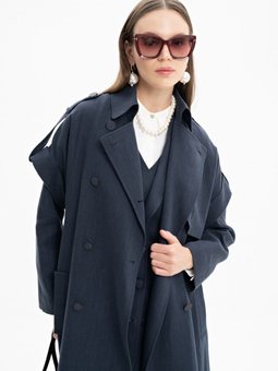 Apoletli Keten Yelek