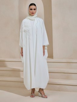 Beyaz Elana Abaya