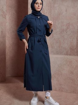 Kuşaklı Trençkot 10860