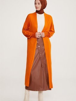 Hırka 22kd4245 Yanık Oranj