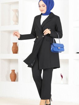 Blazer Ceketli Takım 2605 Siyah