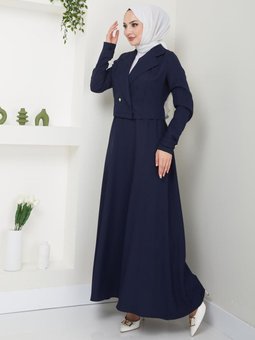 Etek Ceket İkili Takım Elbise 2699 Lacivert
