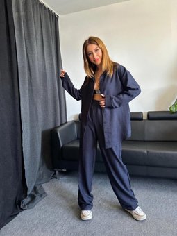 Keten Gömlek Pantolon İkili Takım