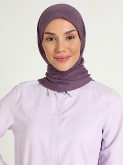 Bambu Kraş Lila Eşarp