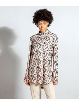 Gym Fıt Aktif Spor Üst Giyim Çiçek Baskılı