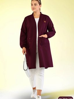 Kadin Uzun Tesettur Hirka Ottoman Orgu Celik Mürdüm