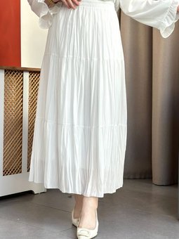 Karel Beyaz Saten Etek