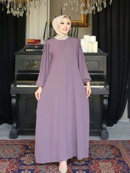 Medine İpeği Balon Kollu Mevlana Ferace