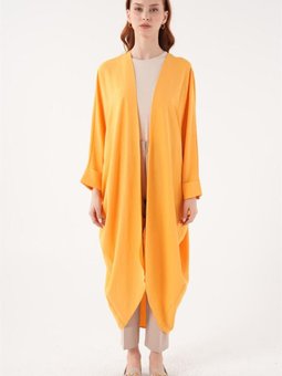 Yarasa Kol Turuncu Oversize Hırka