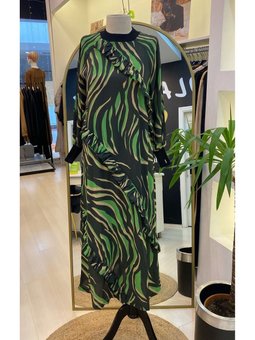 Firfir Detaylı Elbise Vizon 6390