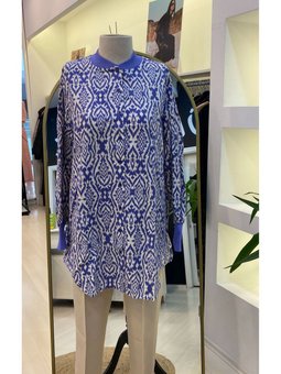 İnvee Gömlek Desenli Saks 6674