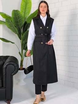 Siyah Uzun Yelek 32 2011