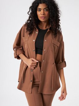 Gömlek İnce Dalgıc Kumaş Ceket Tarzı