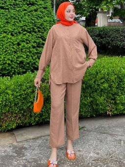 24y3080 Vizon Serpme Pullu İkili Takım