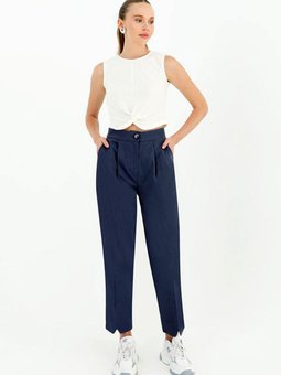 Lacivert Koton Pensli Pantolon