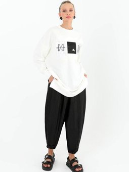 Siyah Jakar Pantolonlu Sweat Takım