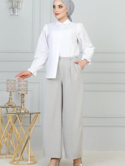 Bol Paça Pantolon Gri 6099