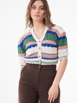 Renkli Düğmeli Hırka Karma 01583 284